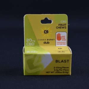 Lemon Blast DUB CBD Chews 2pk - Canna Burst