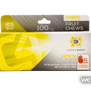 Lemon Blast HYBRID Chews 10pk - Canna Burst