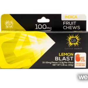 Lemon Blast INDICA Chews 10pk - Canna Burst