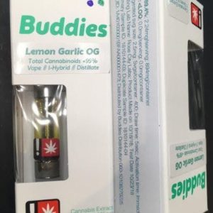 Lemon Garlic OG Distillate Vape Cartridge | Buddies Brand