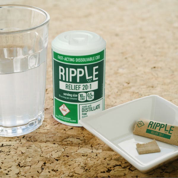 Lifestyle Foods | Ripple Relief Distillate 20:1 | 10mg/.5mg CBD/THC