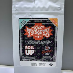 Lift Tickets Cannabis Infused Rolling Papers- Roll Up 5 Pack