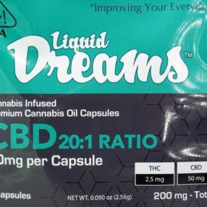 Liquid Dreams Capsules CBD 20:1 - 4pk