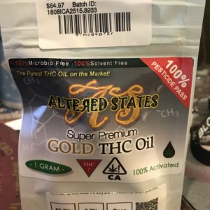 Liquid Gold Sap | Altered States Edibles & Concentrates
