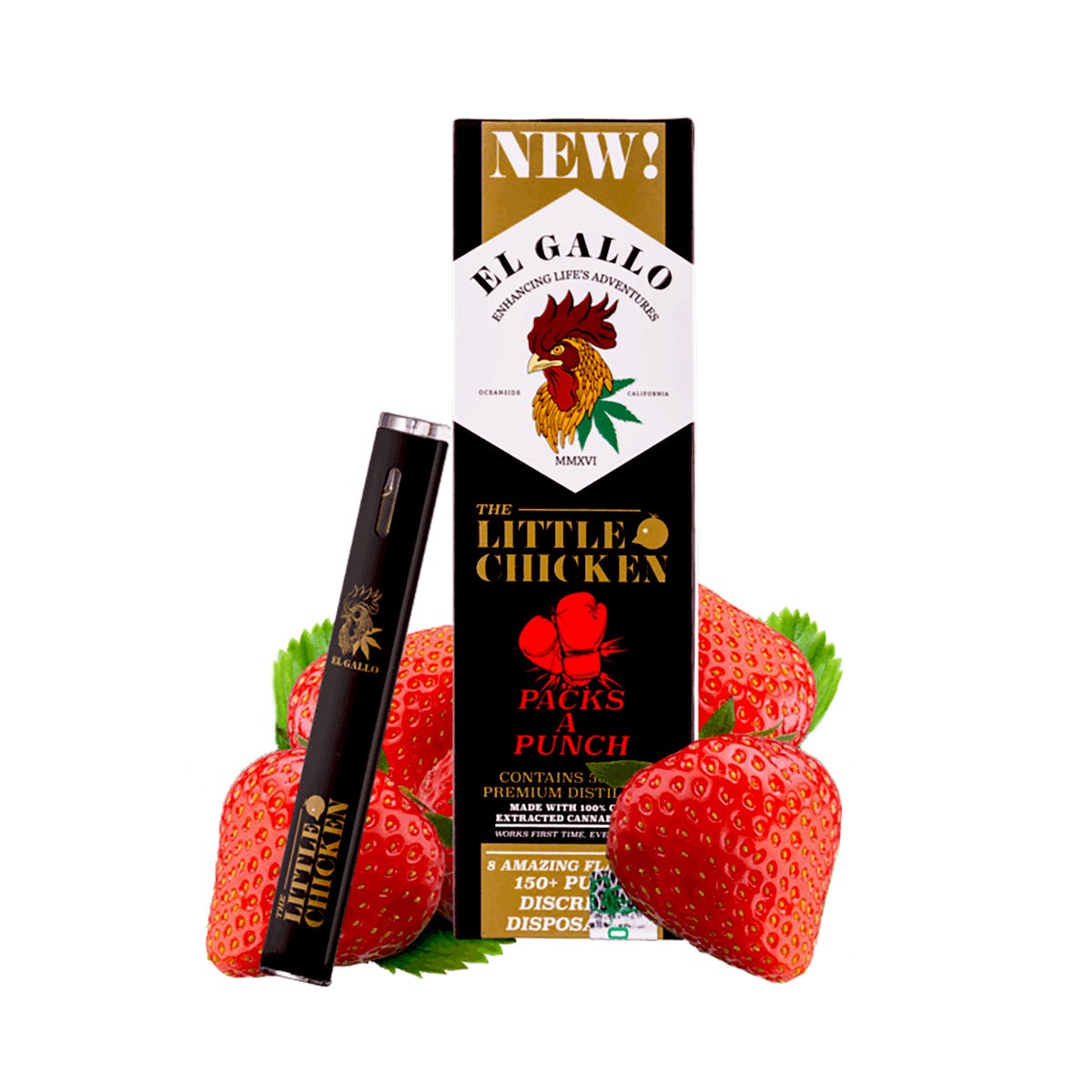 Little Chicken Disposable 500mg - Strawberry Cough