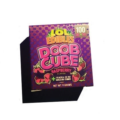 LOL Edibles: 100MG Doob Cube Raspberry