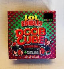 LOL Edibles: 100MG Doob Cube Strawberry