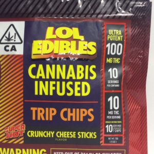 LOL EDIBLES Super Hot Trip Chips 100mg