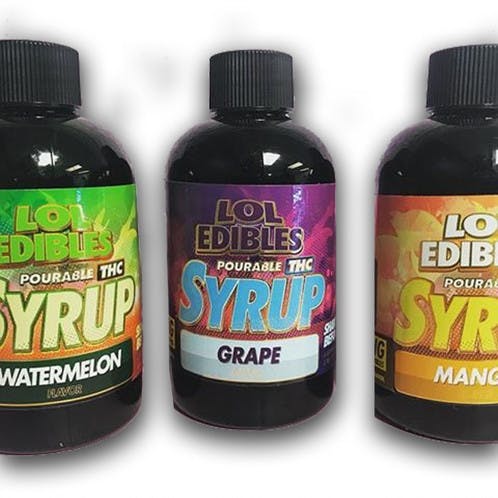 LoL Edibles Syrup-Grape 500mg