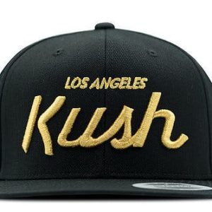 Los Angeles Kush Hat - Black w/ Gold Sig.