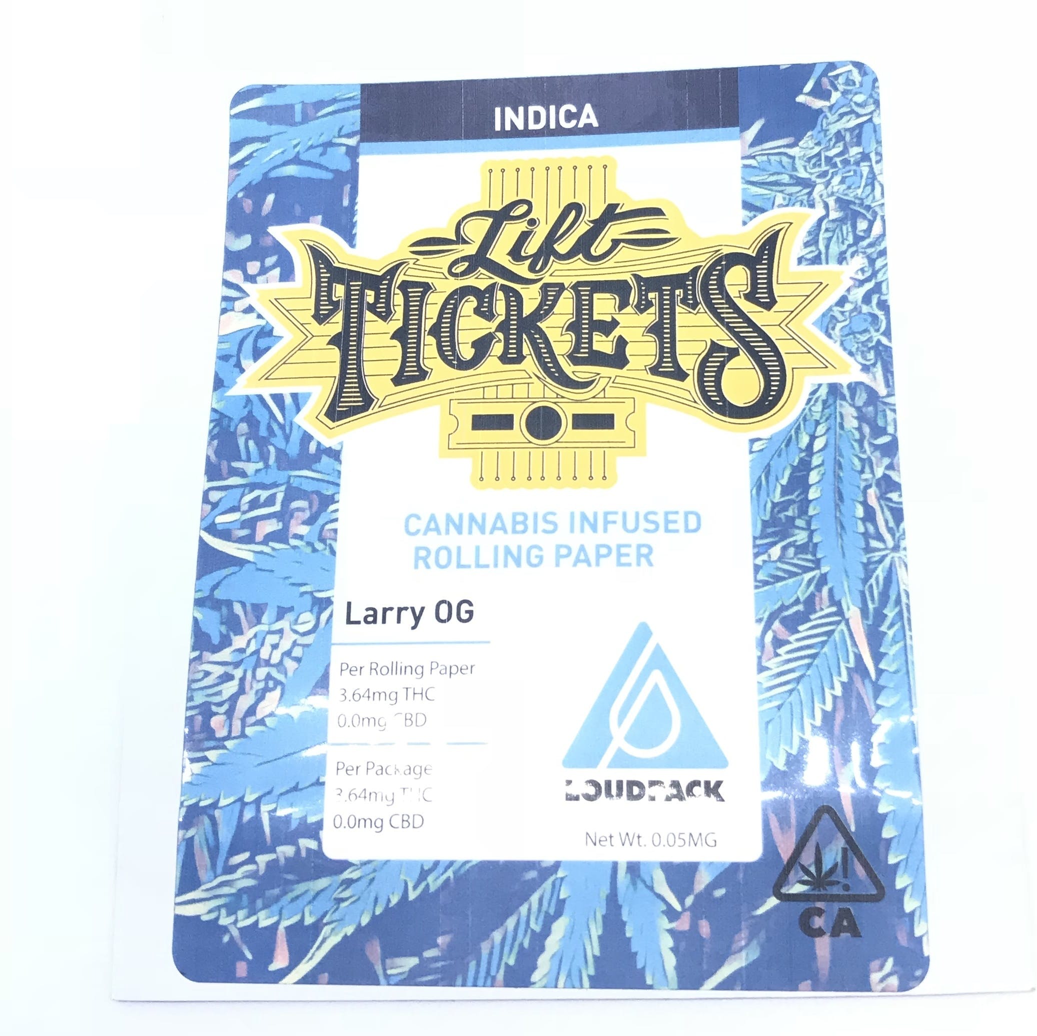 Loudpack Lift Tickets - THC Infused Rolling Papers