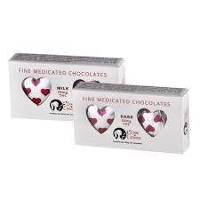 Love Carissa Chocolates Dark Chocolate Hearts 50mg