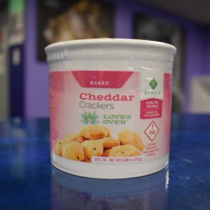 Love's Oven Cheddar Crackers 100mg