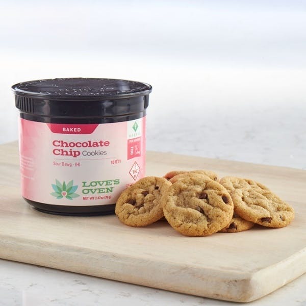 Love's Oven Chocolate Chip Cookies 100mg