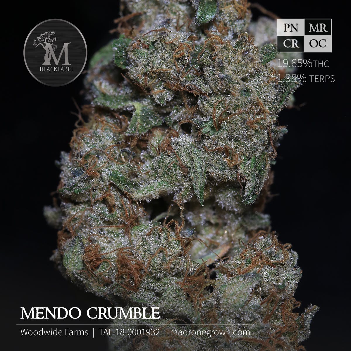 Madrone Mendo Crumble (19.95% - THC)