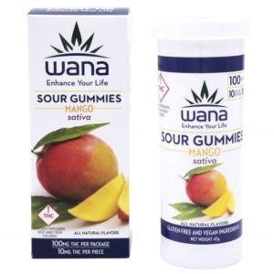Mango Sativa Sour Gummies by Wana 100MG
