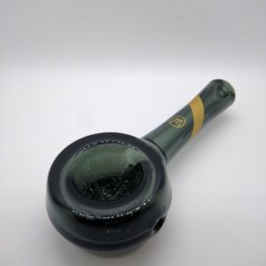 Marley Natural - Smoked Glass Spoon Pipe w/ Gold