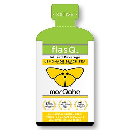 Marqaha - Lemonade Black Tea FlasQ Beverage 100mg Sativa