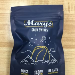 Mary’s 140mg THC Indica Sour Swirls