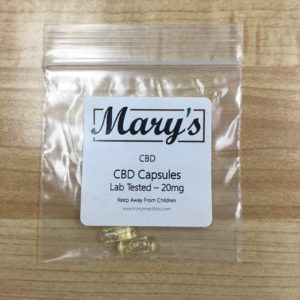 Mary’s 20mg CBD Capsules