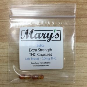 Mary’s Extra Strength THC Capsules 10mg (Indica)