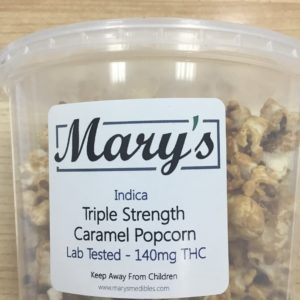 Mary’s Triple Strength Indica Caramel Popcorn 140 mg