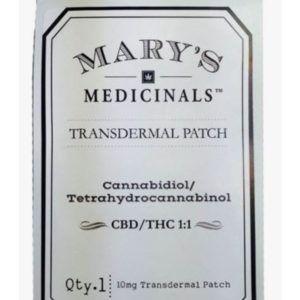 Mary's Medicinal Transdermal Patch (CBD/THC 1:1 Ratio)