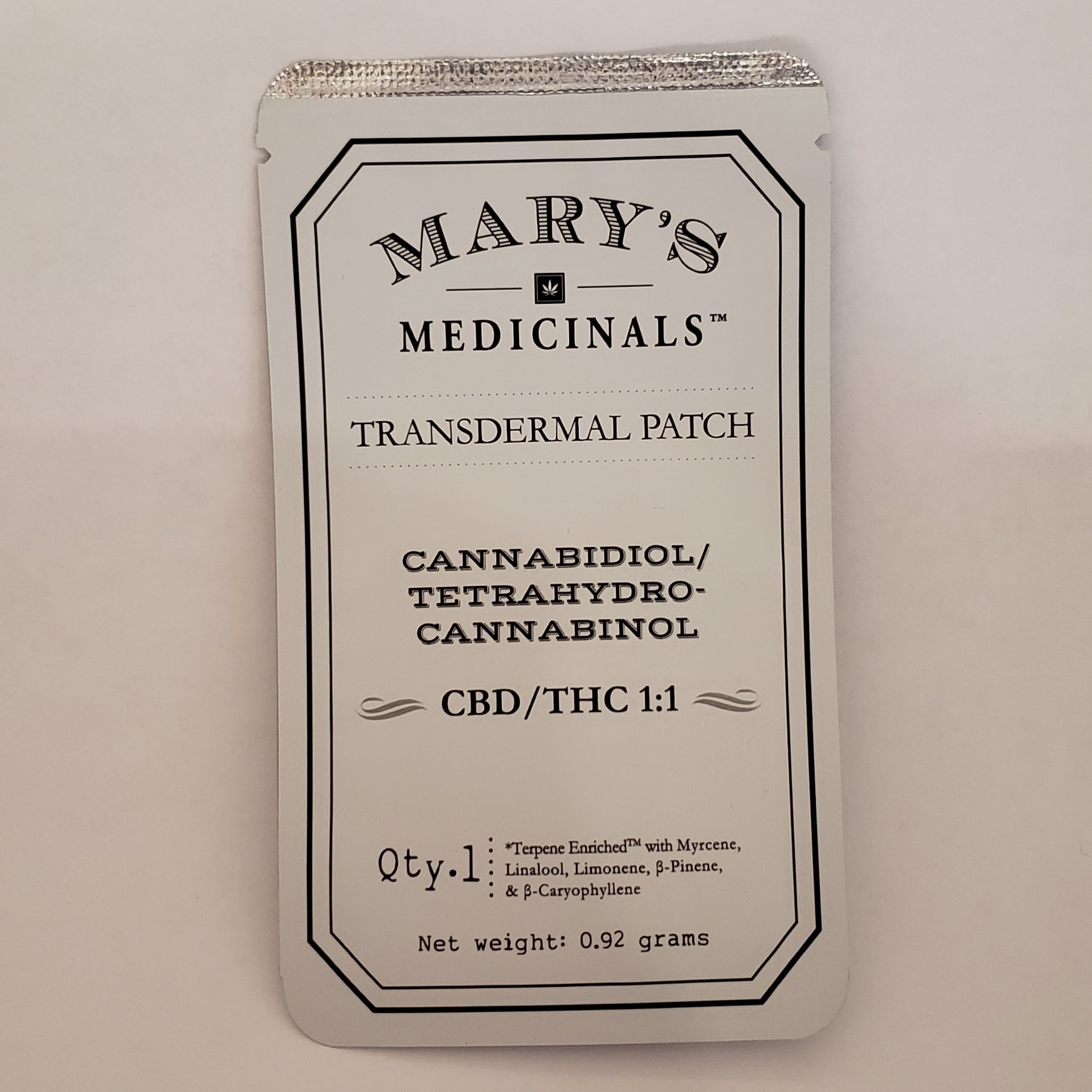 Mary's Medicinals 1:1 10mg Patch
