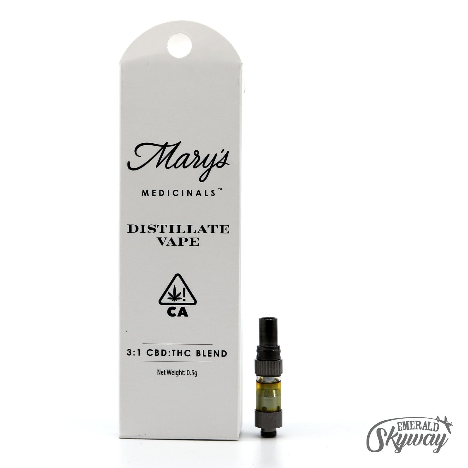 Mary's Medicinals: Distillate Vape Cartridge - 3:1 CBD:THC Blend