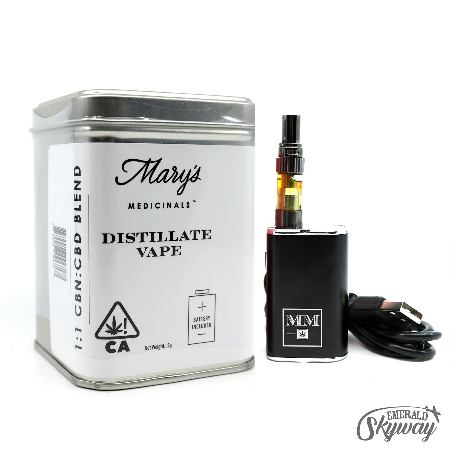 Mary's Medicinals: Distillate Vape Kit - 1:1 CBN:CBD Blend