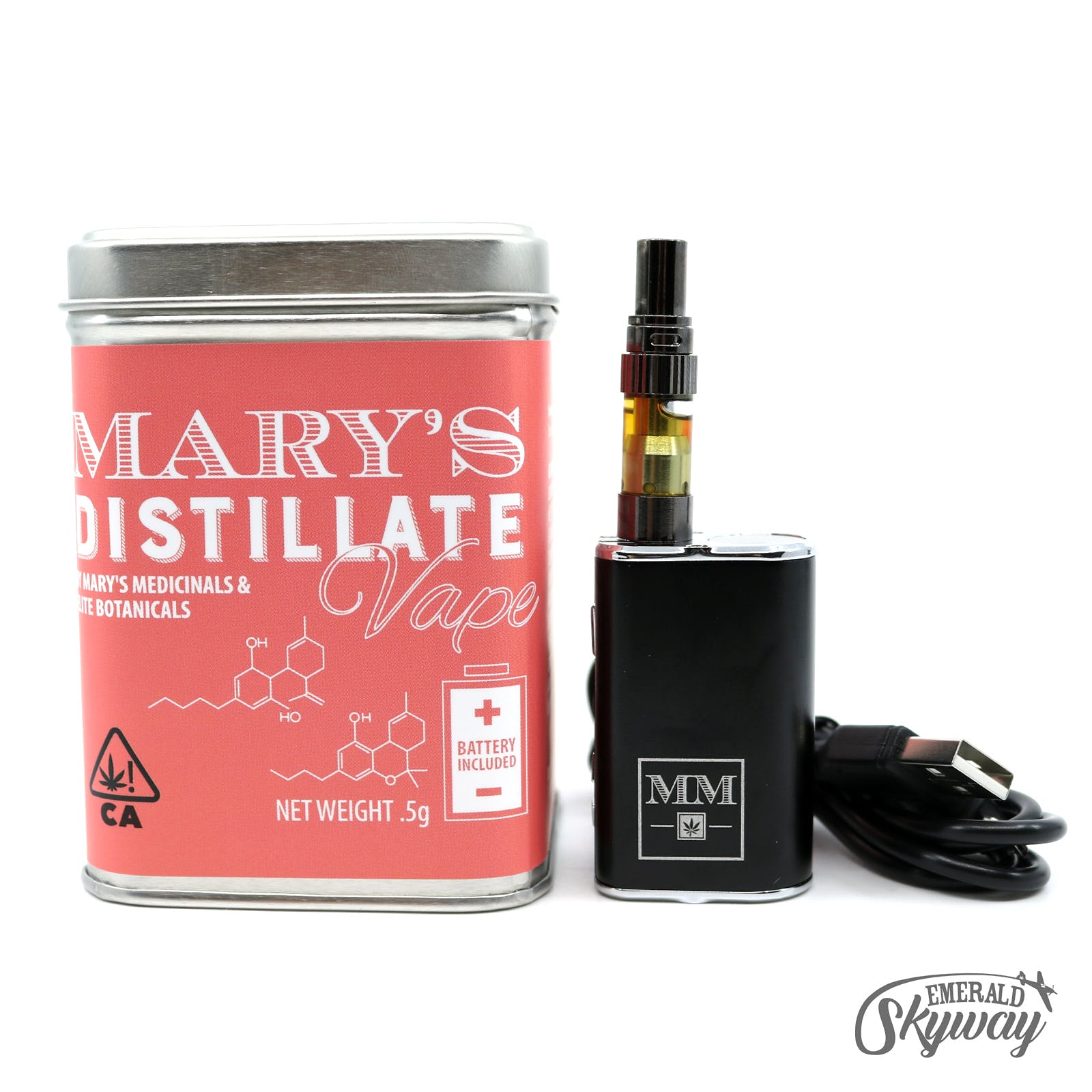 Mary's Medicinals: Distillate Vape Kit - 3:1 CBD:THC Blend