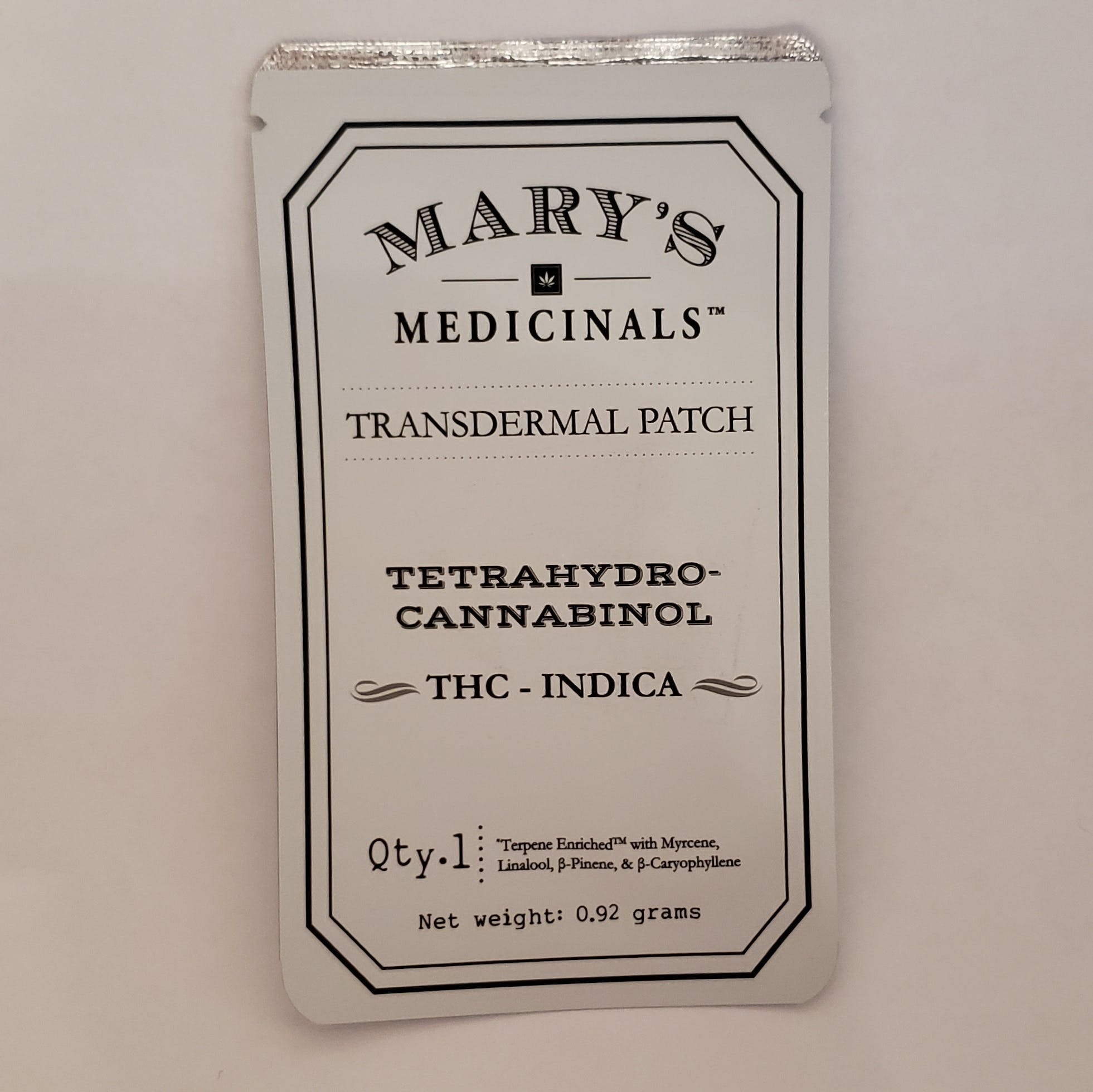 Mary's Medicinals Indica 20mg Patch
