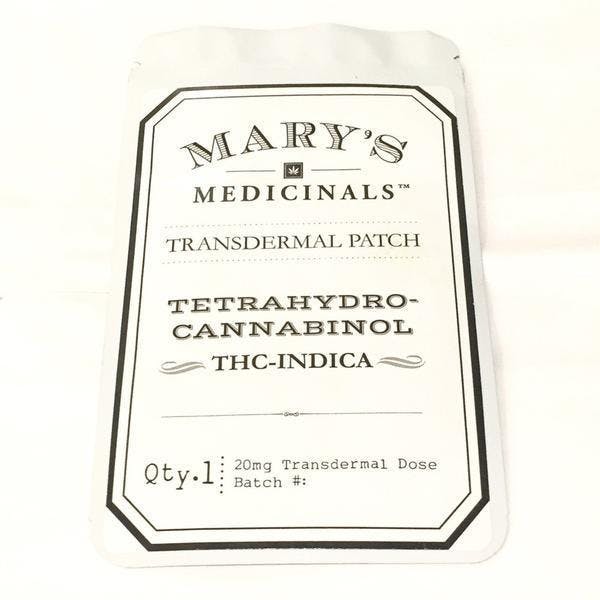 Mary's Medicinals Patch- 20mg THC Sativa or Indica (Tax Included)