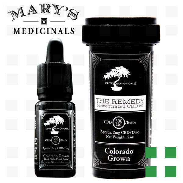 Mary's Medicinals: Remedy Tincture 500mg CBD/THC