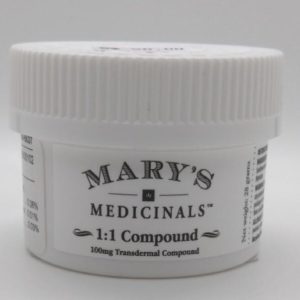 Mary's Medicinals - Transdermal Compound - 1:1 CBD:THC - 100mg