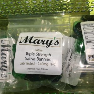 Mary's Triple Strength Sativa Bunnies (140mg)
