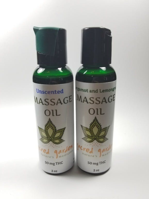 topicals-massage-oil-bergamot-and-lemongrass-2oz-50mg-thc