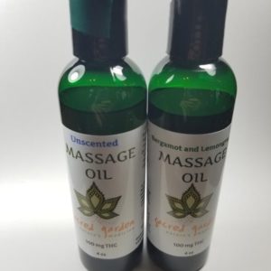 Massage Oil Unscented 4oz 100mg THC