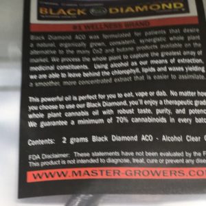 Master Growers Black Diamond ACO 70%