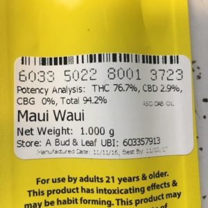 Maui Waui RSO Syringe (Doc Croc)