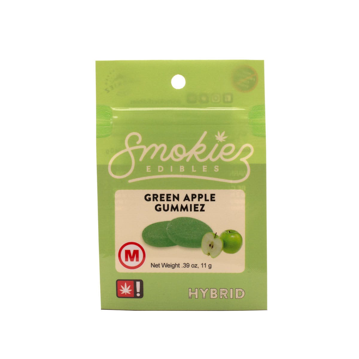 Med. Hybrid Sour Green Apple Gummiez, 100mg