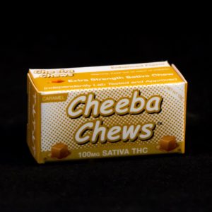 MEDICAL Cheeba Chews CC Brands LLC Caramel 100mg Sativa