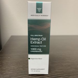 MEDICALLY MINDED - TINTURE CBD - PEPPERMINT 1000MG