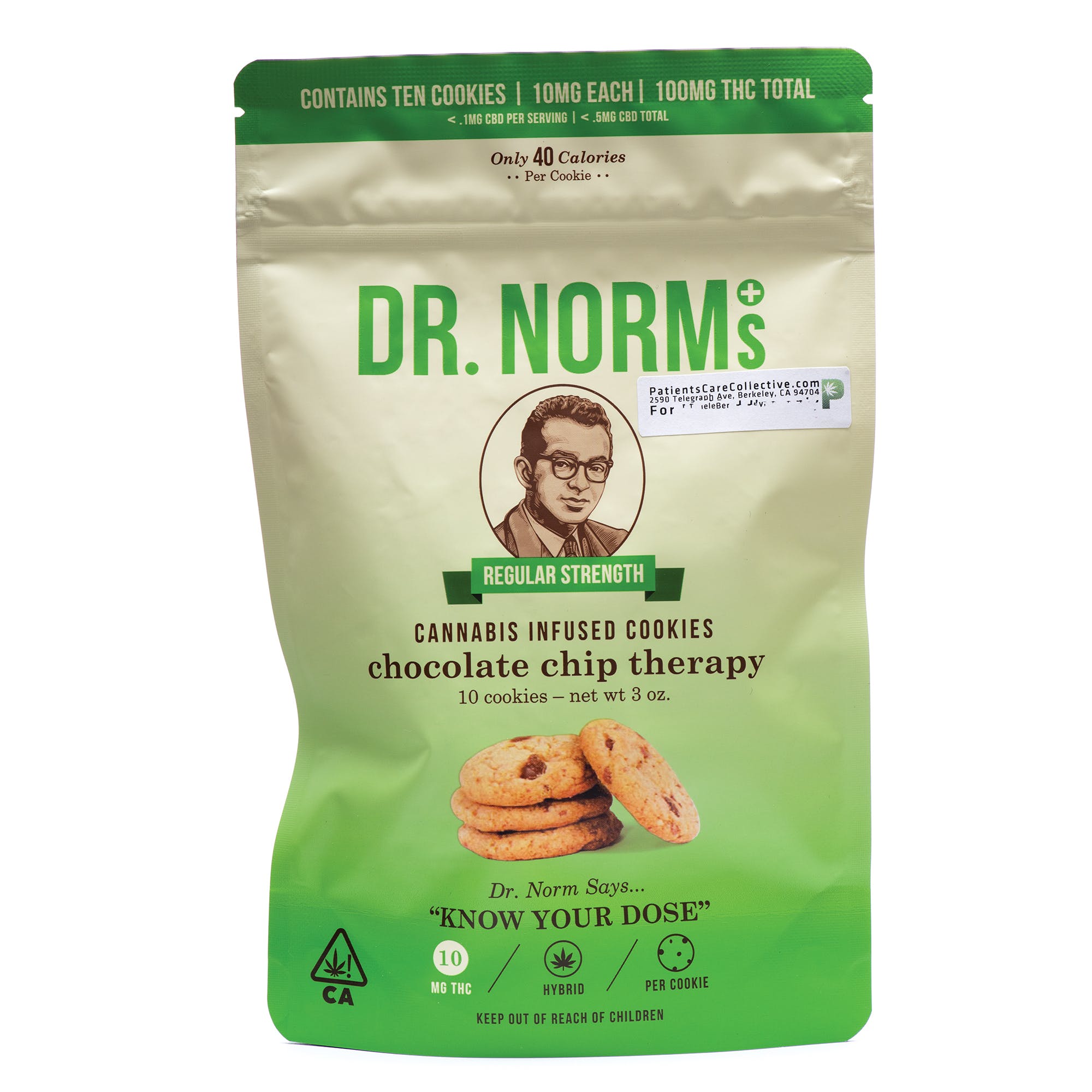 *Medical/Online(21+)* Dr.Norms - Chocolate Chip Cookies 100mg