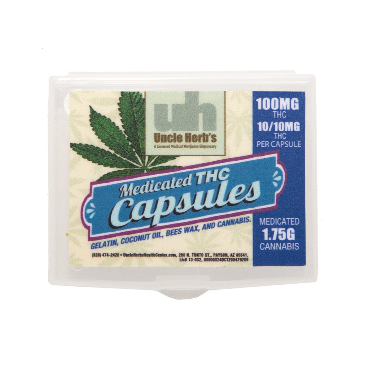 Medicated THC Capsules 100mg