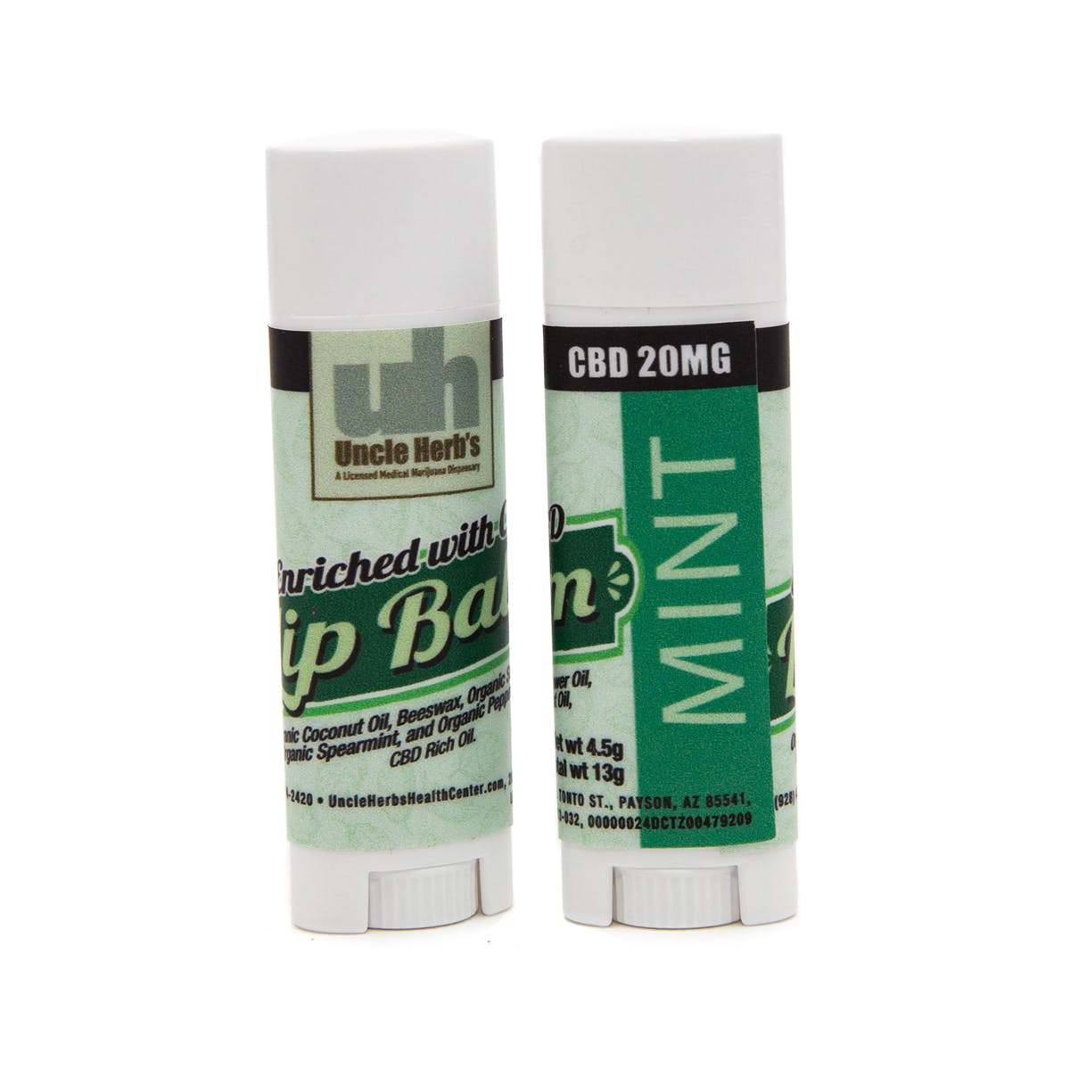 Medicated THC Lip Balm - Mint 20mg