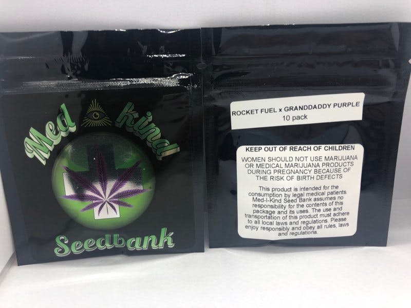 marijuana-dispensaries-1736-s-green-ave-purcell-medikind-seedbank-pack-of-seeds-rocket-fuel-x-granddaddy-purple