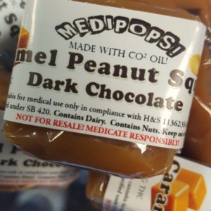 Medipops Caramel Peanut Square - 65mg
