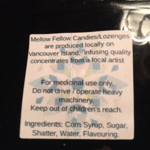 Mellow Fellow Candie Lozenges 100 Mg THC