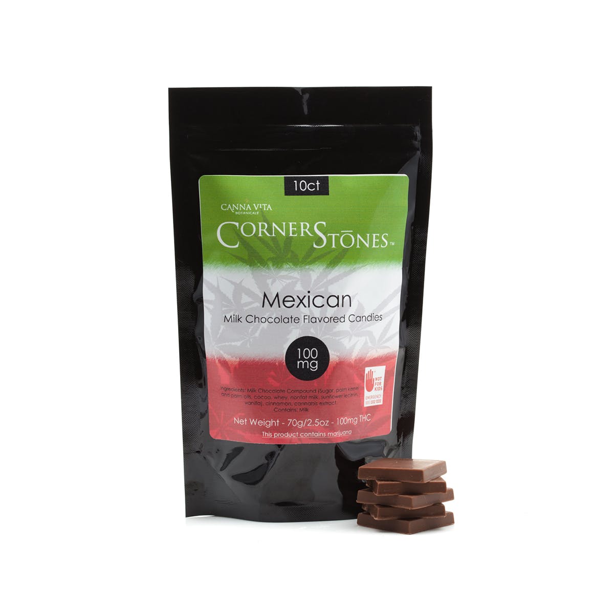 Mexican Milk Chocolate Candies 100mg